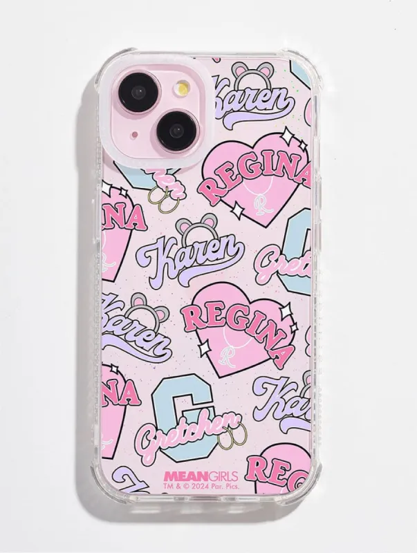 Mean Girls x Skinnydip Name Repeat Shock iPhone Case sold by Skinnydip London