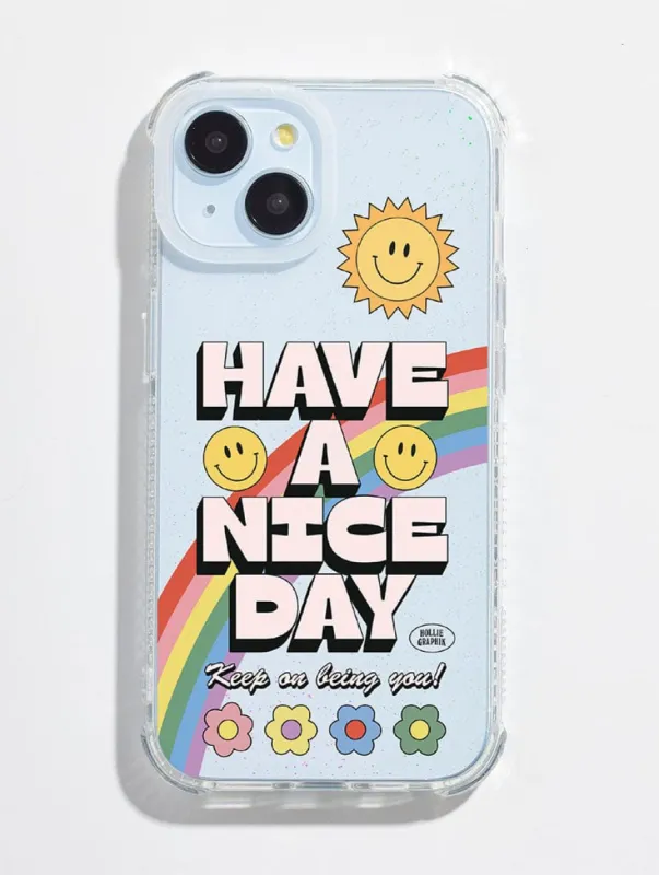 Hollie Graphik x Skinnydip Have A Nice Day Shock iPhone Case sold by Skinnydip London