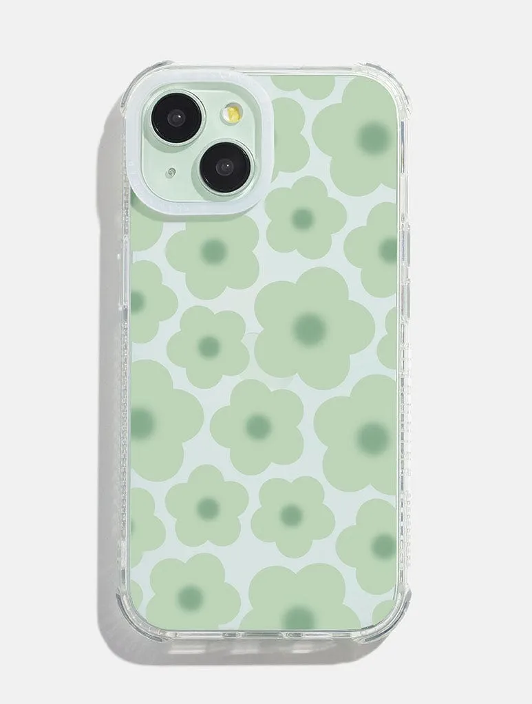 Sage Gradient Flower Shock iPhone Case sold by Skinnydip London