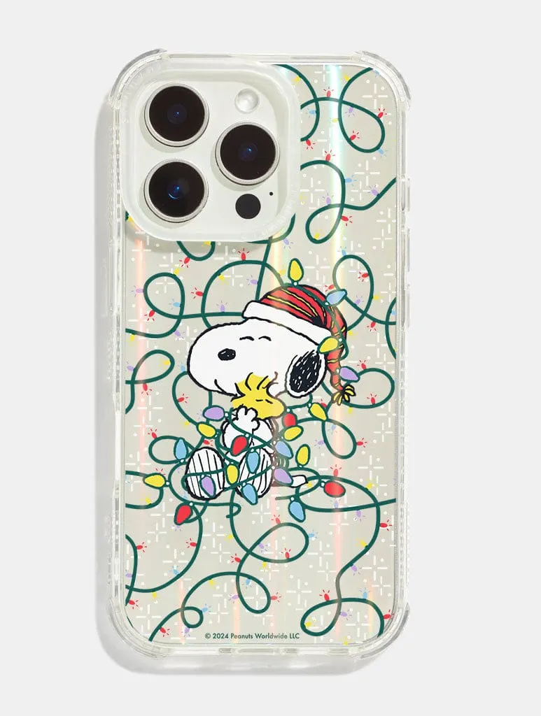 Peanuts x Skinnydip Snoopy Christmas Lights Shock iPhone Case sold by Skinnydip London