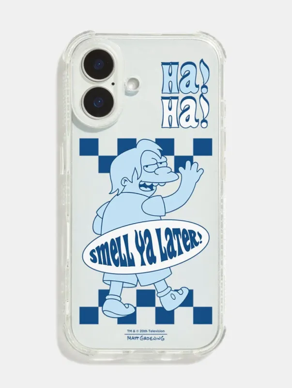 The Simpsons Nelson Smell You Later Shock iPhone Case sold by Skinnydip London