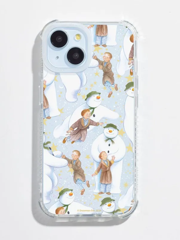 The Snowman Gold Starry Shock iPhone Case sold by Skinnydip London