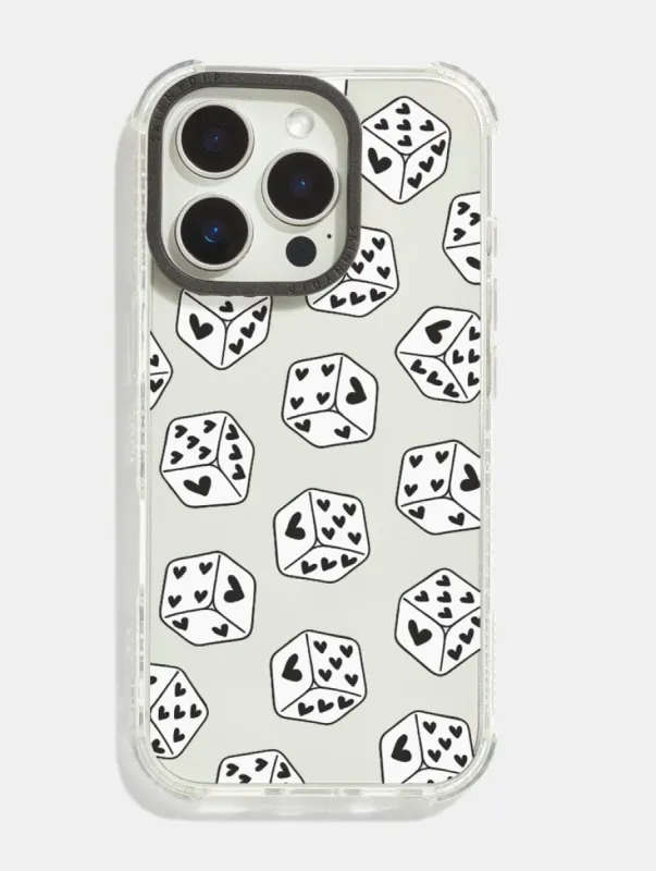 Black Heart Dice Shock iPhone Case sold by Skinnydip London