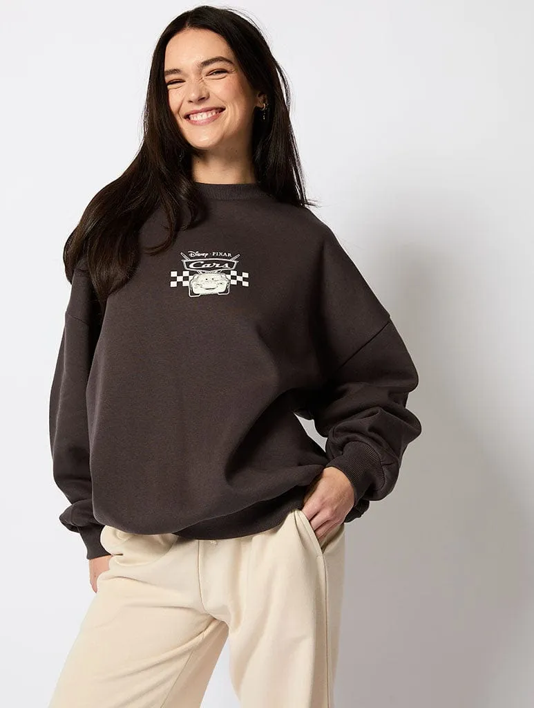 Disney Cars Sweatshirt In Charcoal sold by Skinnydip London product image thumbnail 3