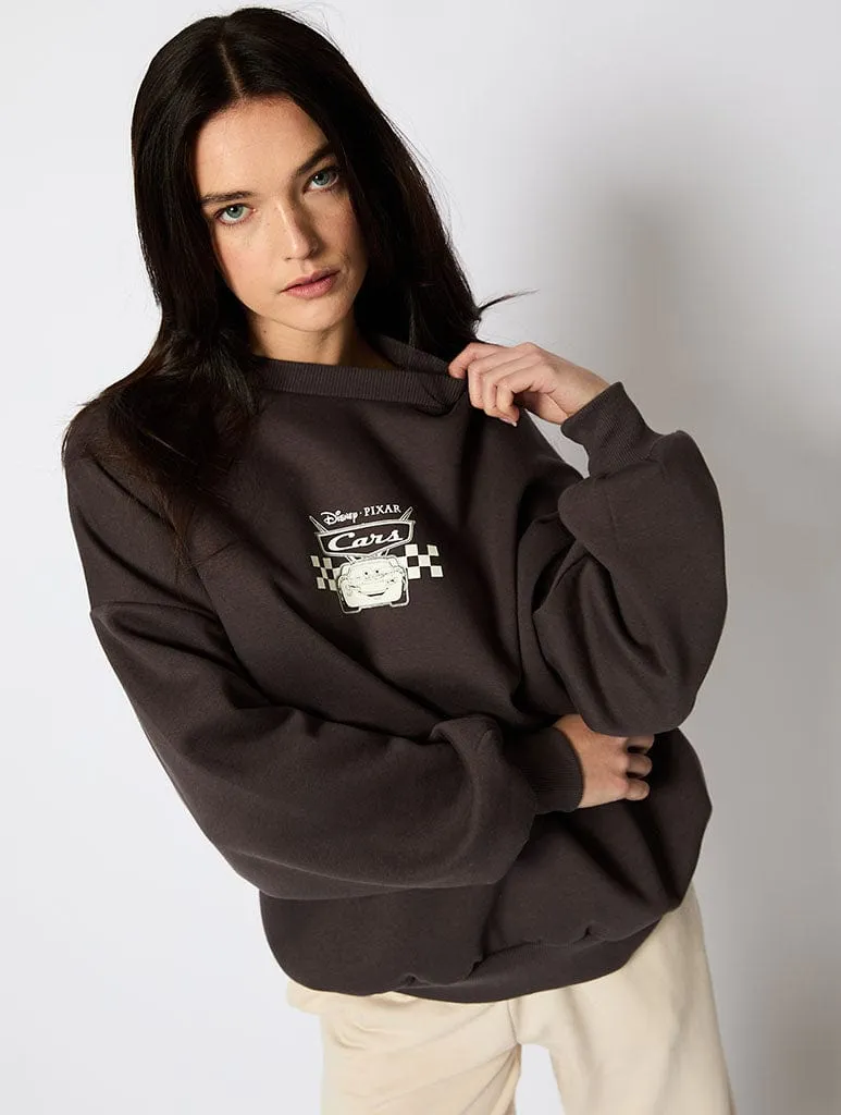 Disney Cars Sweatshirt In Charcoal sold by Skinnydip London product image thumbnail 4