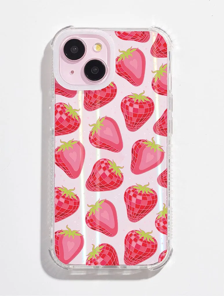 Disco Strawberries Shock iPhone Case sold by Skinnydip London