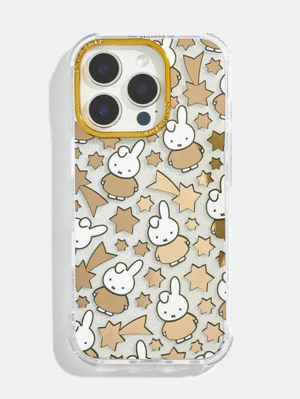 Miffy x Skinnydip Gold Celestial Case sold by Skinnydip London