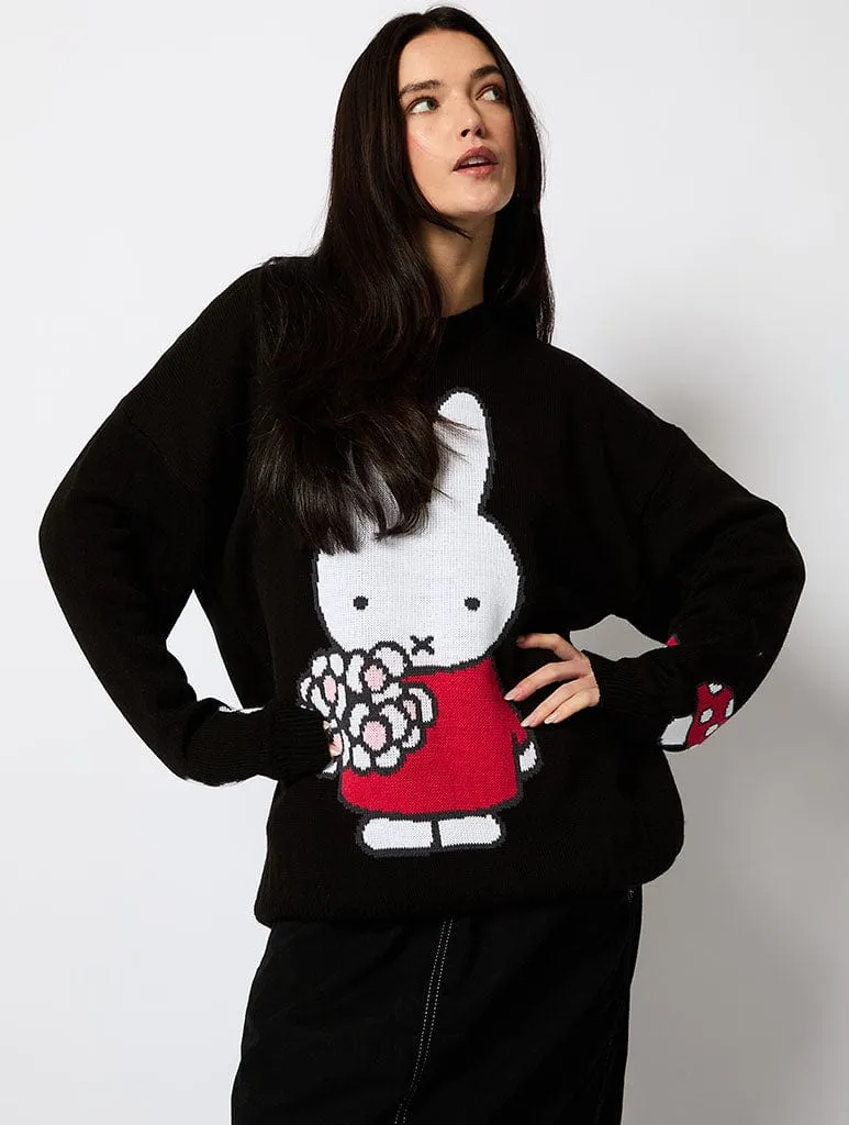 Miffy x Skinnydip Black Knitted Jumper sold by Skinnydip London product image thumbnail 2
