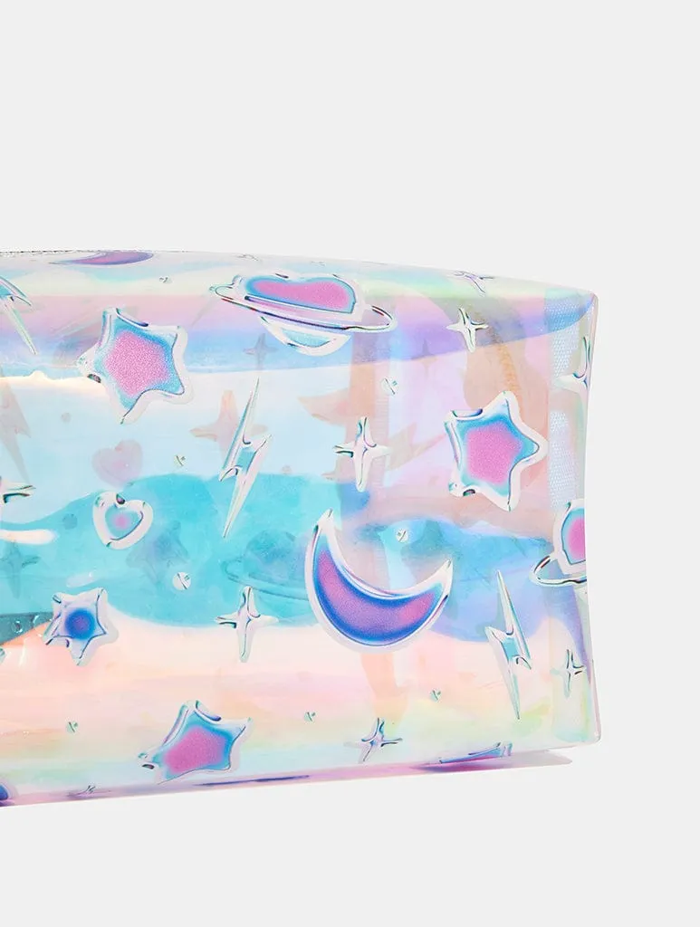 Chrome Print Celestial Makeup Bag sold by Skinnydip London product image thumbnail 2
