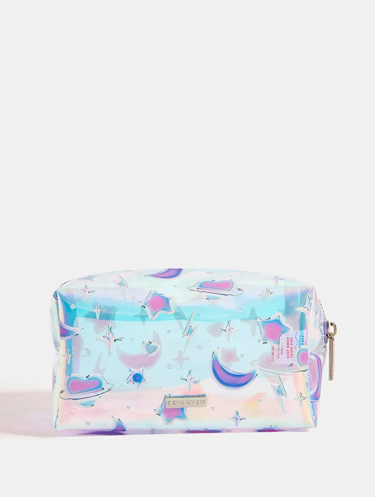 Chrome Print Celestial Makeup Bag sold by Skinnydip London product image thumbnail 3
