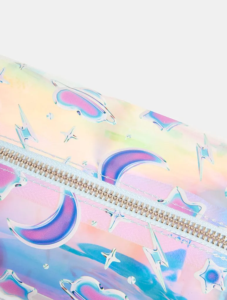 Chrome Print Celestial Makeup Bag sold by Skinnydip London product image thumbnail 5