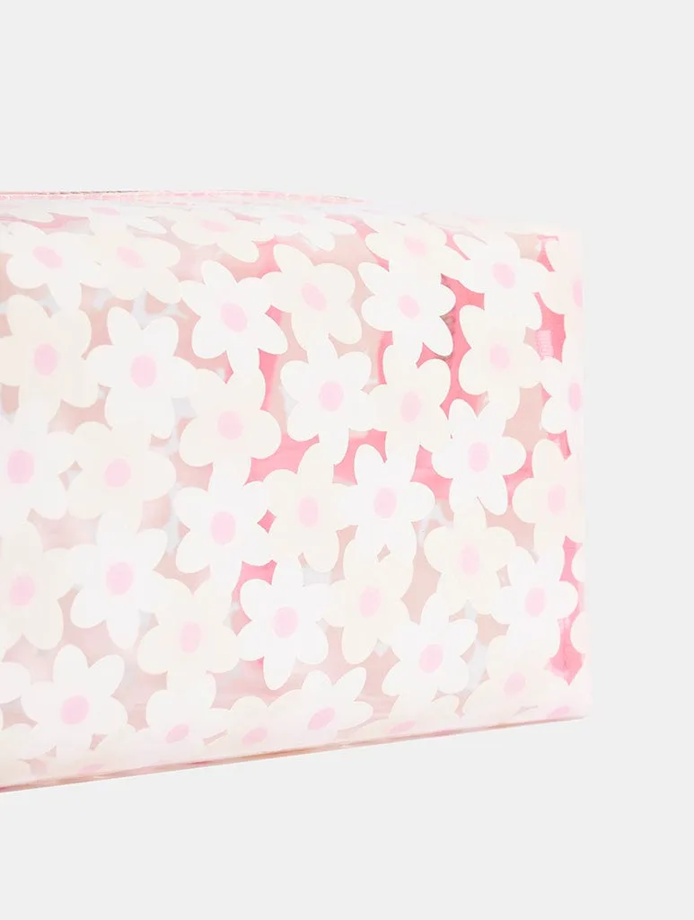 White Daisy Makeup Bag sold by Skinnydip London product image thumbnail 2