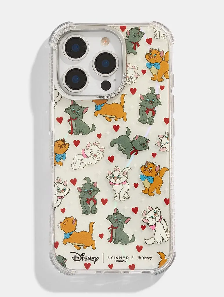 Disney Aristocats Ditsy Heart Shock iPhone Case sold by Skinnydip London