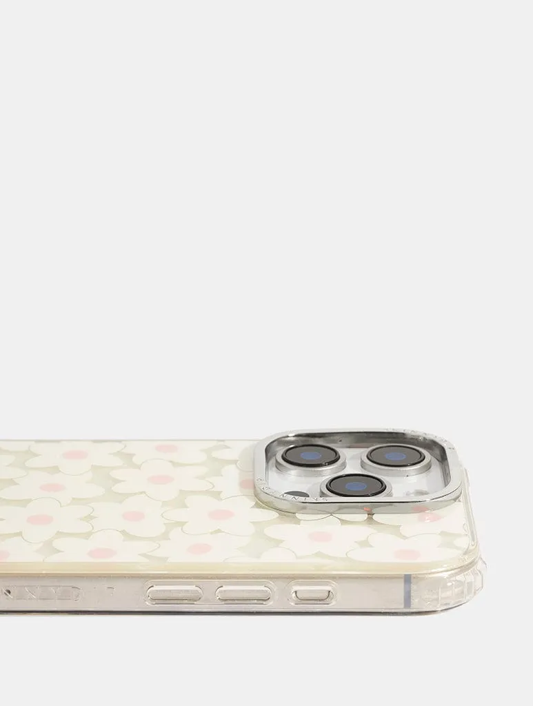 Ecru Multi Flower Shock iPhone Case sold by Skinnydip London product image thumbnail 3