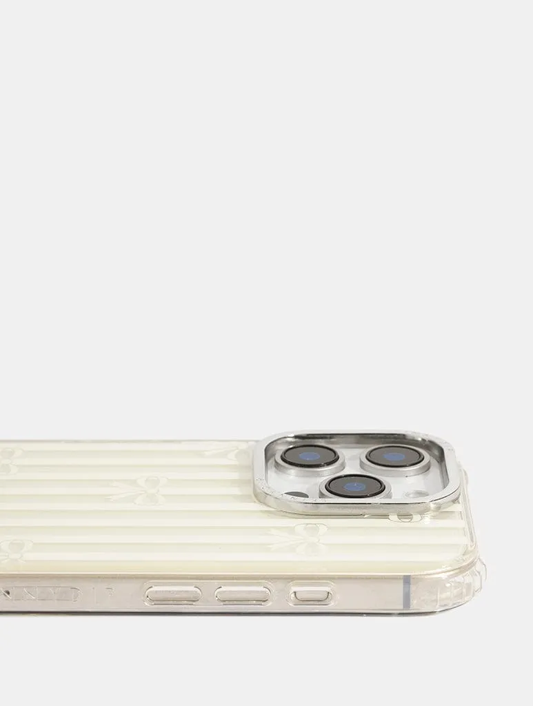Bow Stripe Shock iPhone Case sold by Skinnydip London product image thumbnail 2