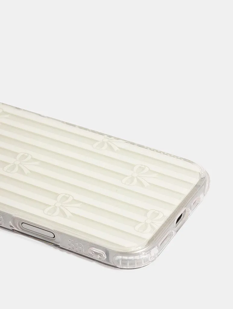 Bow Stripe Shock iPhone Case sold by Skinnydip London product image thumbnail 3