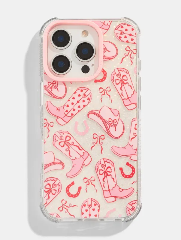 Coquette Cowgirl Shock iPhone Case sold by Skinnydip London