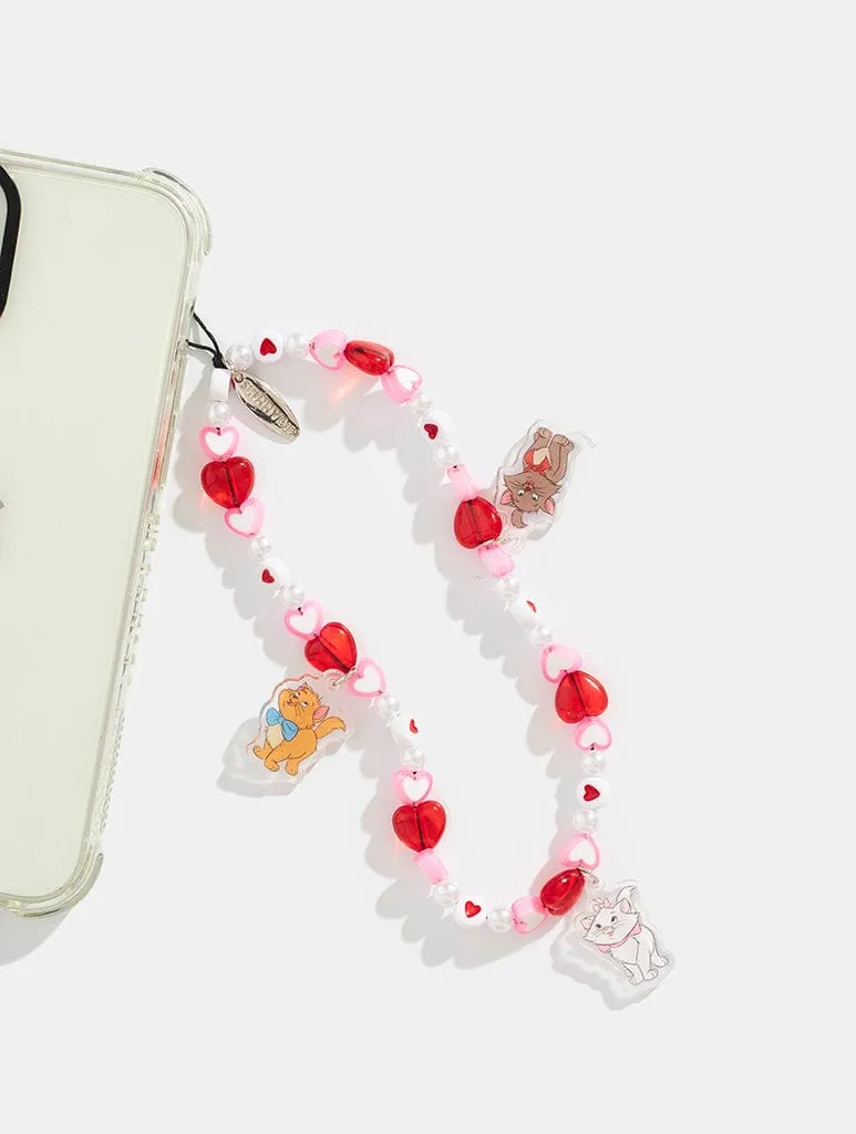 Disney Aristocats Heart Beaded Phone Strap sold by Skinnydip London product image thumbnail 2