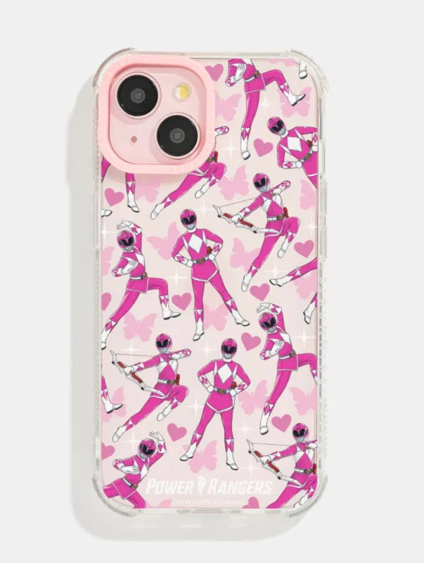 Power Rangers Pink Power Ranger Shock iPhone Case made by Skinnydip London