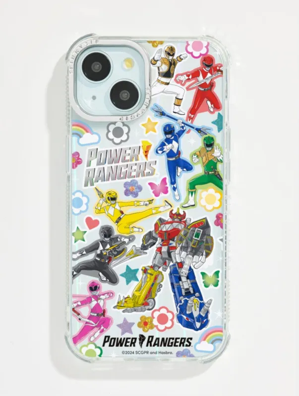 Power Rangers Rainbow Sticker Shock iPhone Case made by Skinnydip London