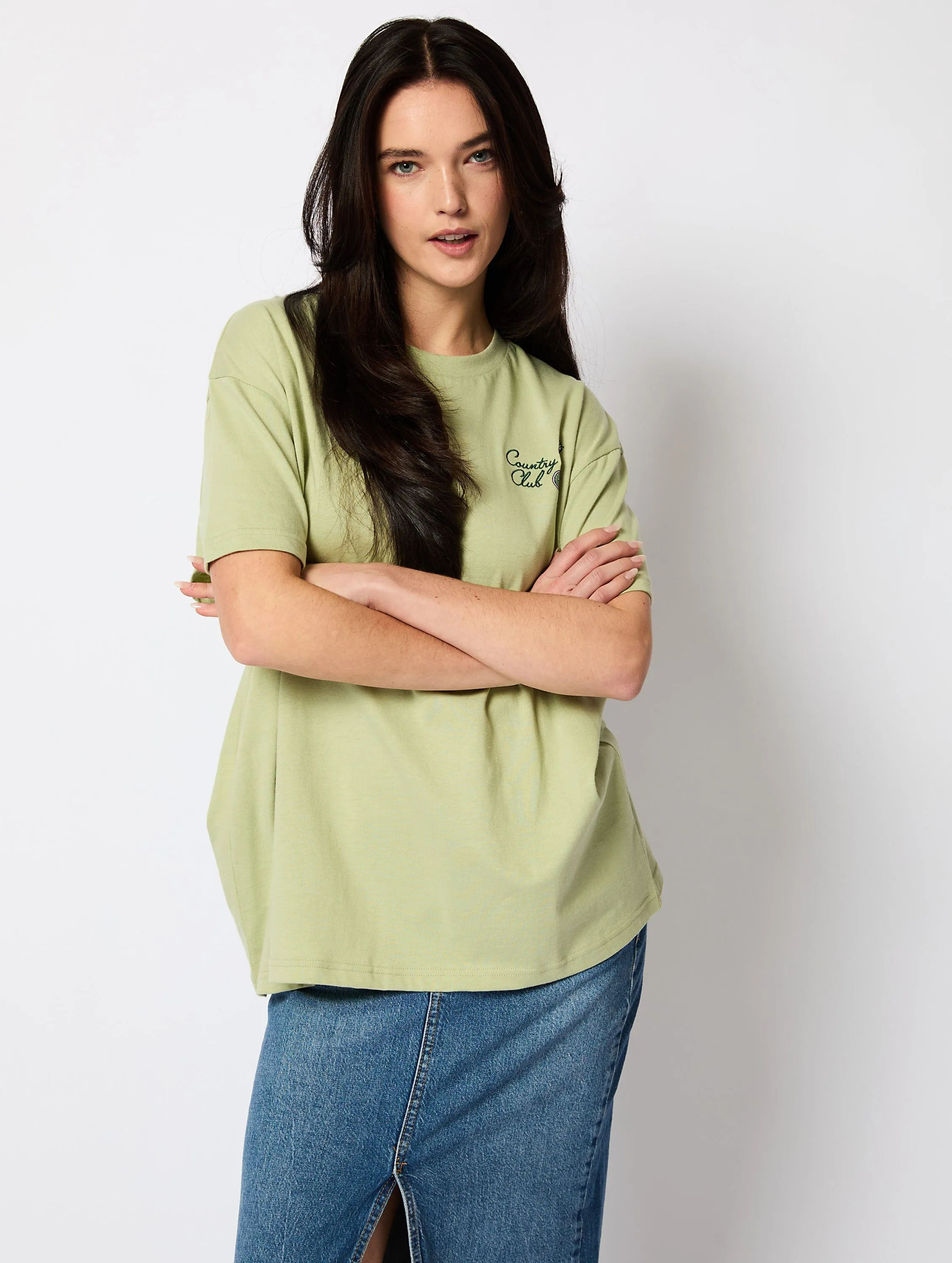 Peanuts x Skinnydip Country Club T-Shirt in Green sold by Skinnydip London product image thumbnail 4