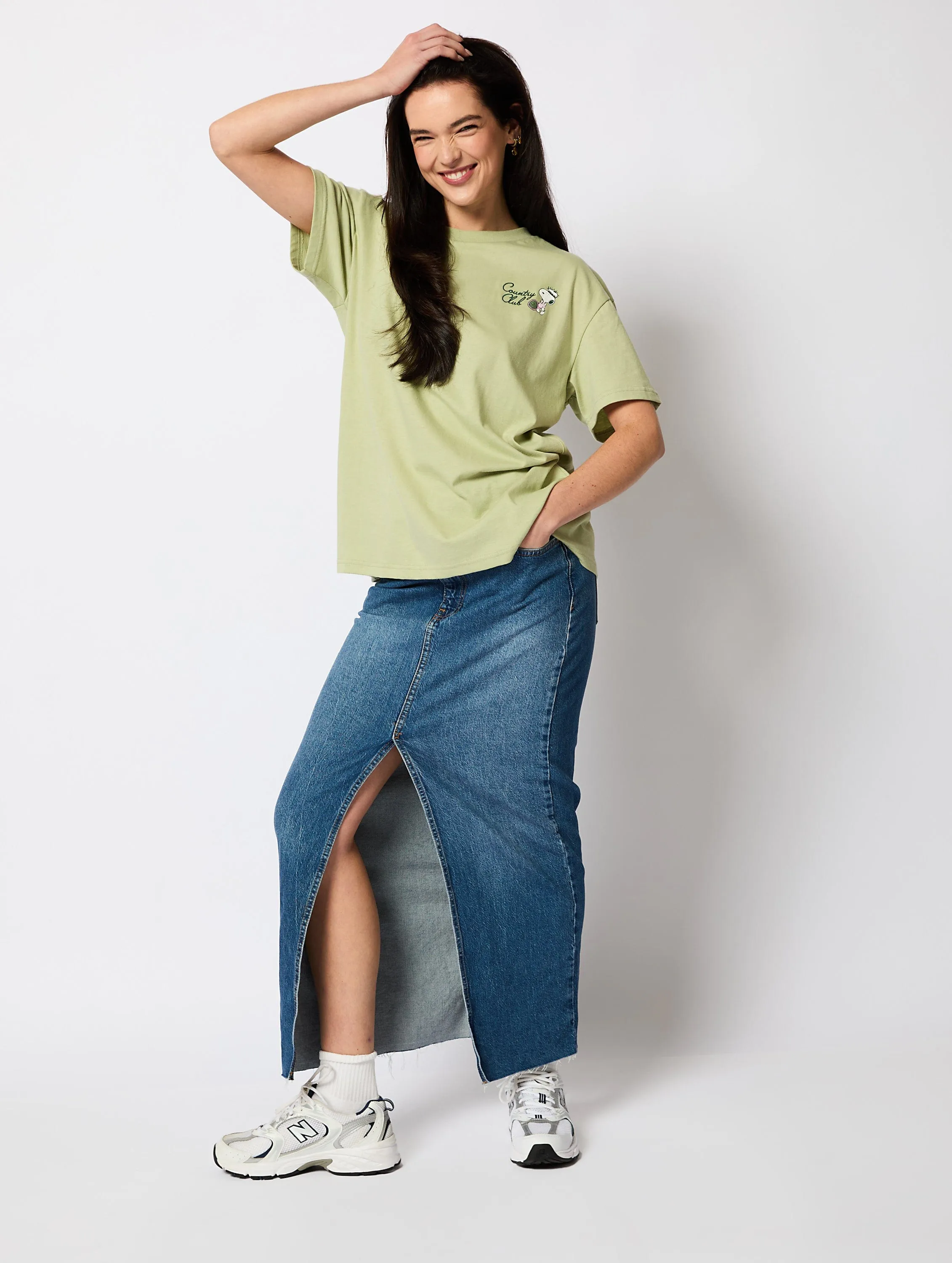 Peanuts x Skinnydip Country Club T-Shirt in Green sold by Skinnydip London product image thumbnail 3