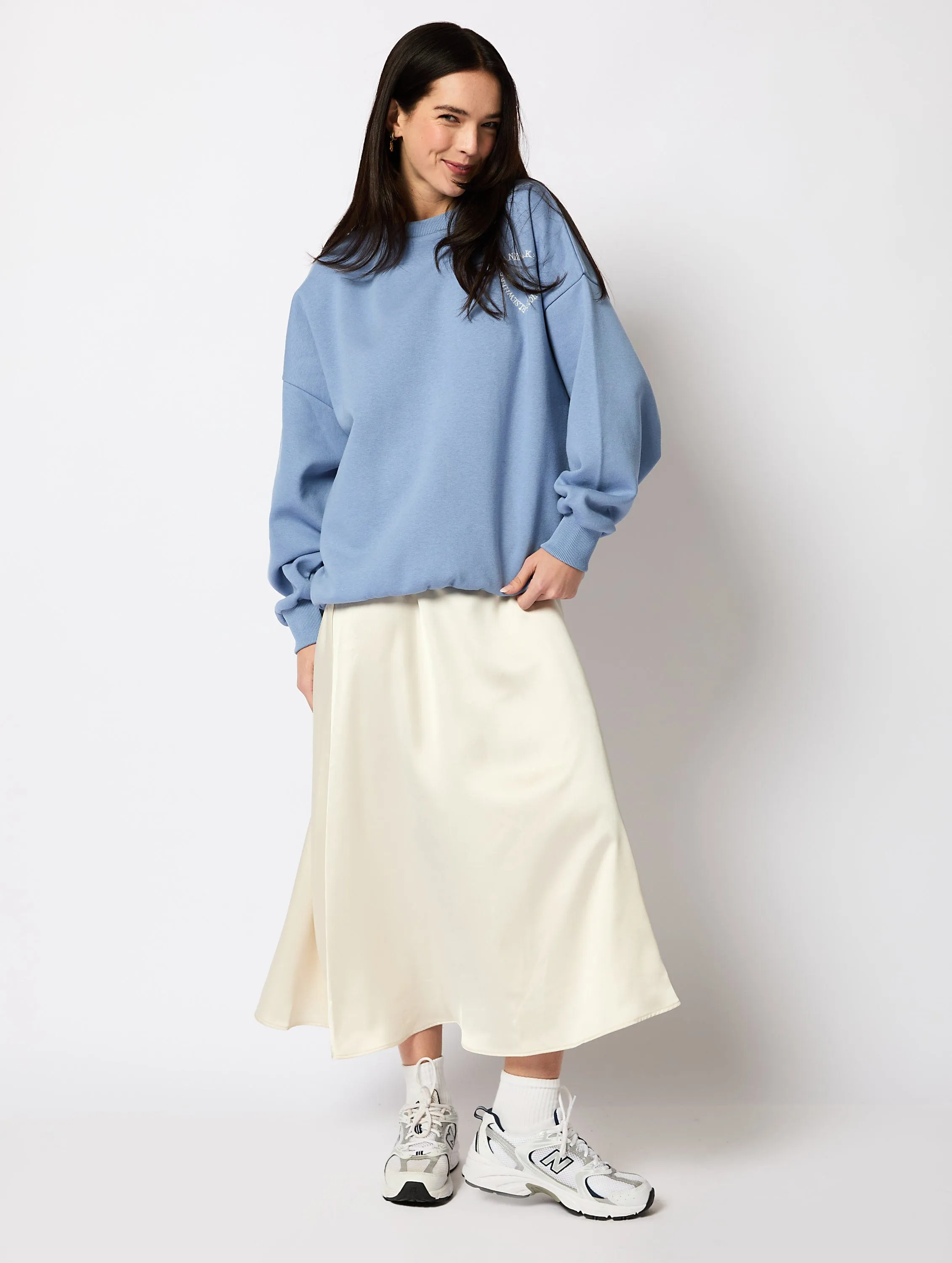 Take Your Opinions Elsewhere Sweatshirt in Washed Blue sold by Skinnydip London product image thumbnail 3