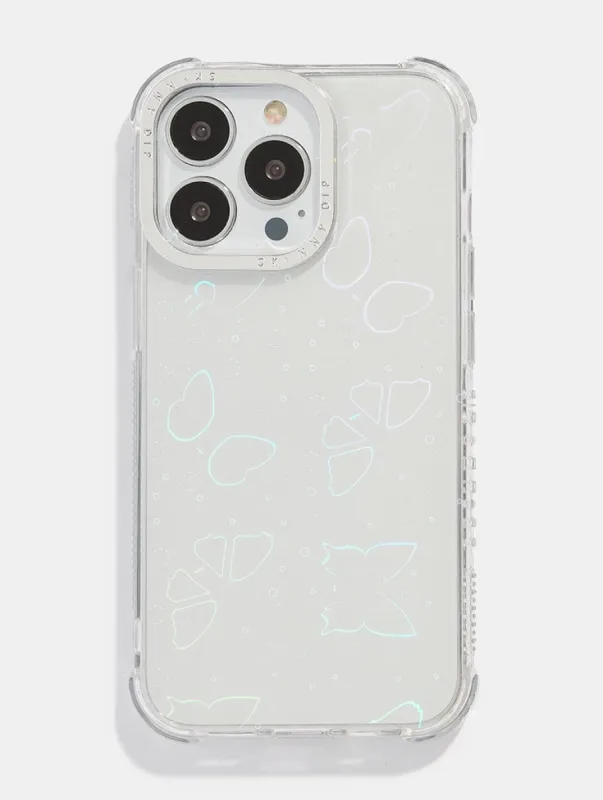 Holo Butterfly Charm Shock iPhone Case sold by Skinnydip London