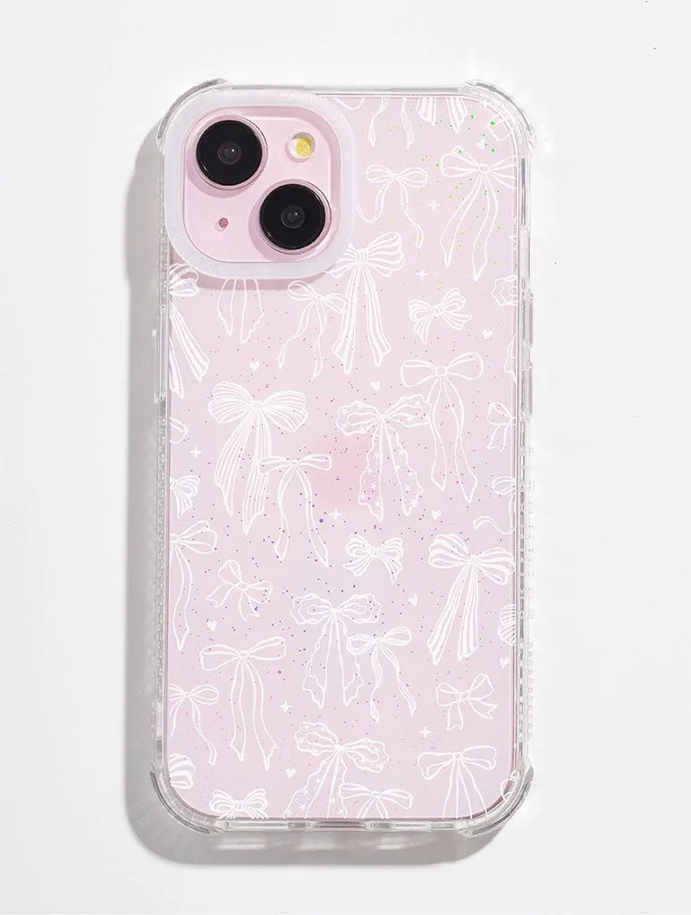White Painted Bows Shock iPhone Case sold by Skinnydip London product image thumbnail 2