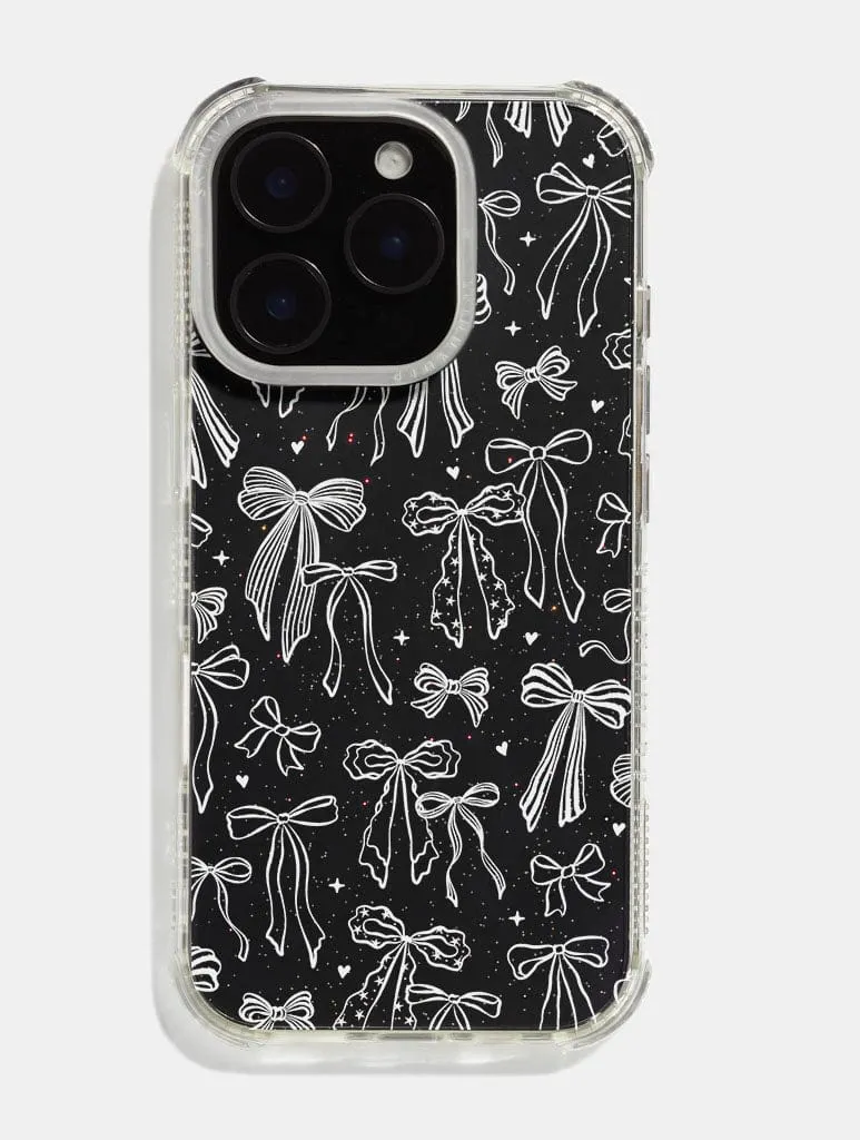 White Painted Bows Shock iPhone Case sold by Skinnydip London