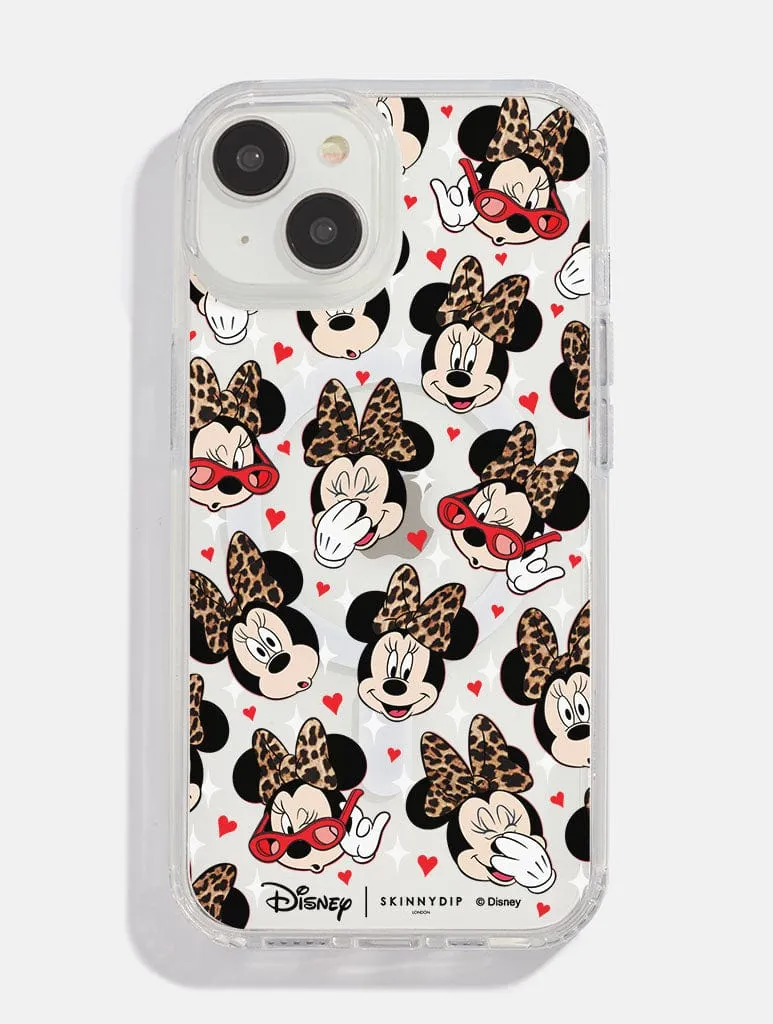 Disney Minnie Leopard MagSafe iPhone Case sold by Skinnydip London