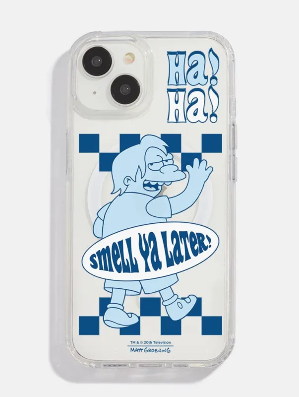 The Simpsons Nelson Smell Ya Later MagSafe iPhone Case sold by Skinnydip London