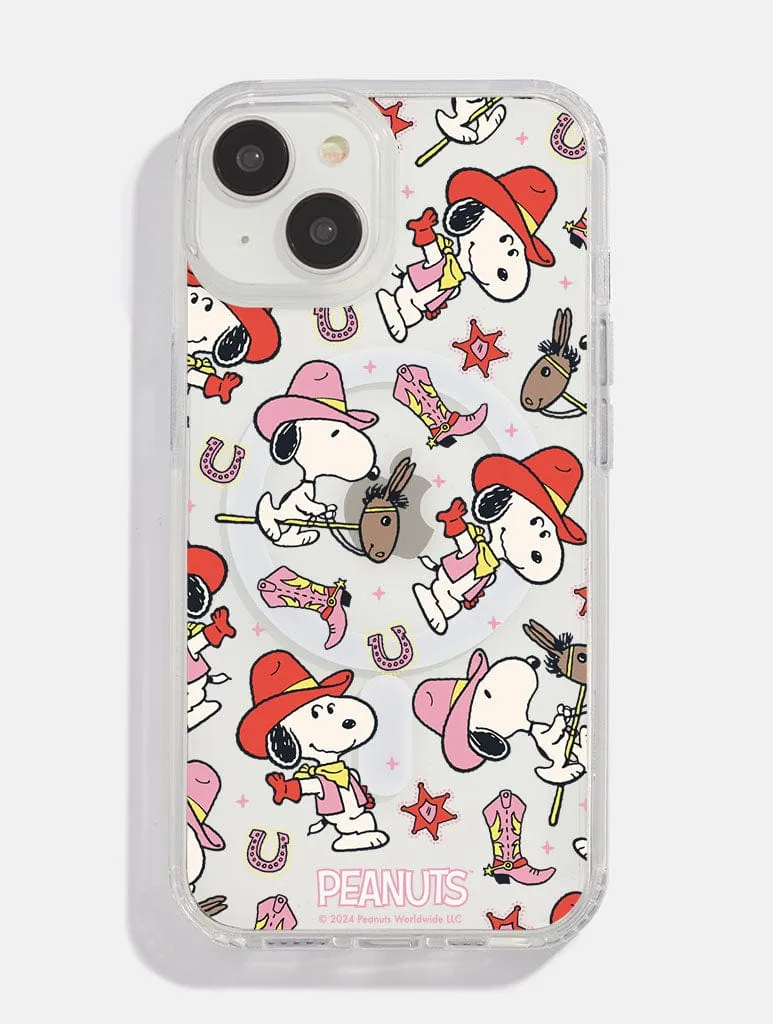 Peanuts x Skinnydip Snoopy Cowboy MagSafe iPhone Case sold by Skinnydip London