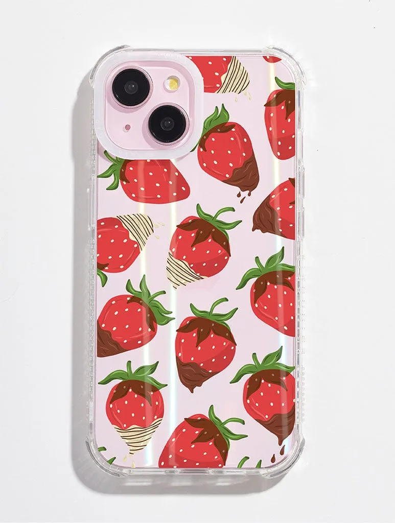 Chocolate Strawberries Shock iPhone Case sold by Skinnydip London