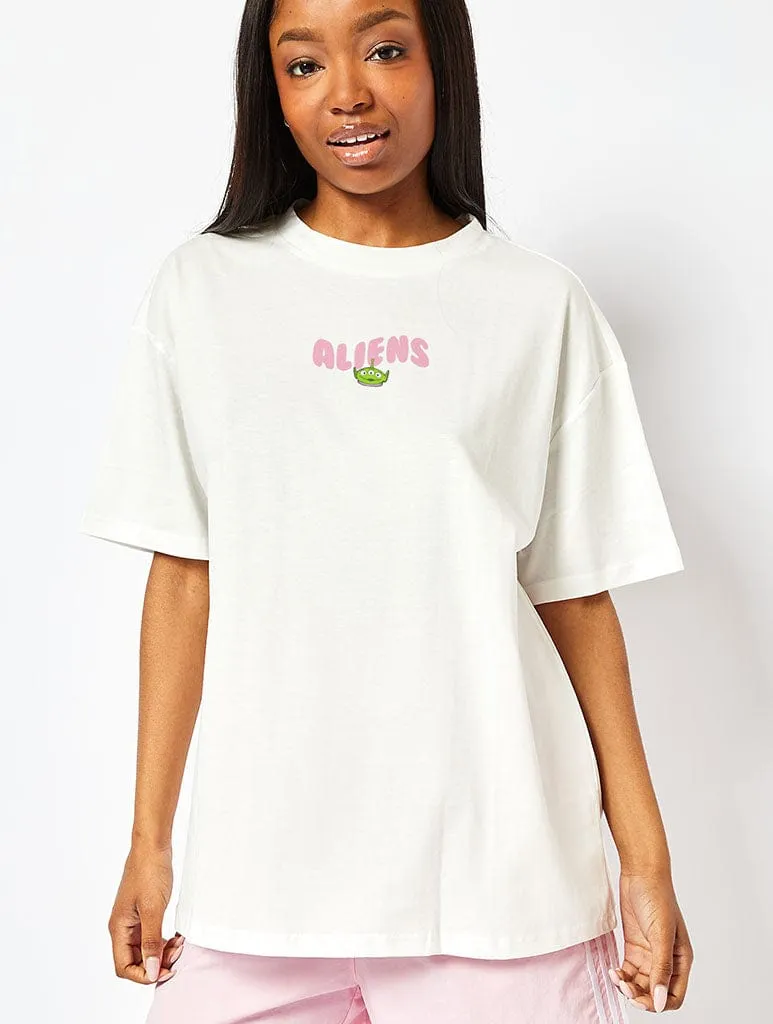 Disney Aliens Pizza Planet T-Shirt In Ecru sold by Skinnydip London product image thumbnail 2