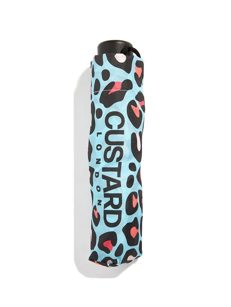 Blue Cheetah Umbrella sold by Skinnydip London product image thumbnail 2