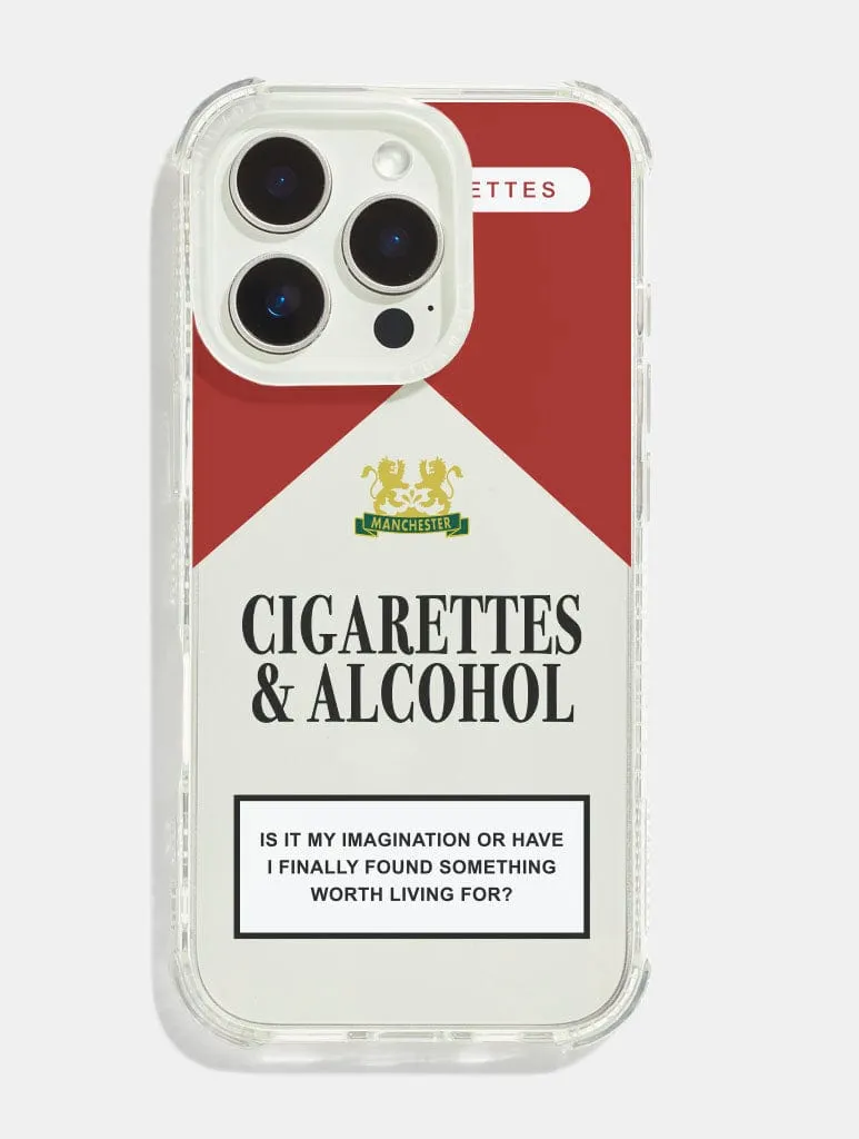 Cigarettes & Alcohol Shock iPhone Case sold by Skinnydip London