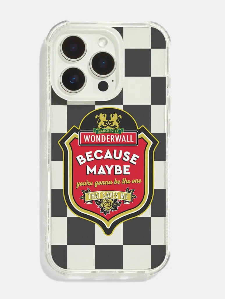 Wonderwall Shock iPhone Case sold by Skinnydip London