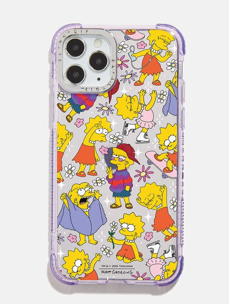 The Simpsons Lisa Lilac Shock iPhone Case sold by Skinnydip London