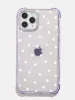 Lilac Ditsy Heart Shock iPhone Case sold by Skinnydip London