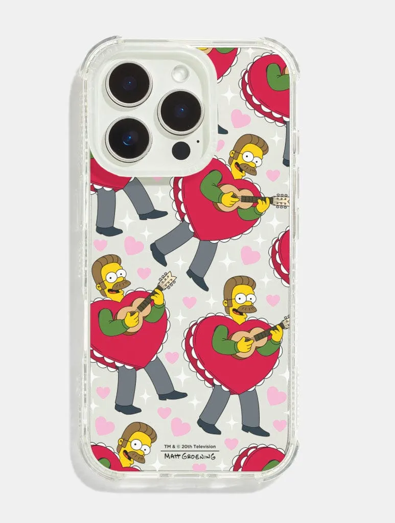 The Simpsons Ned Flanders Shock iPhone Case sold by Skinnydip London