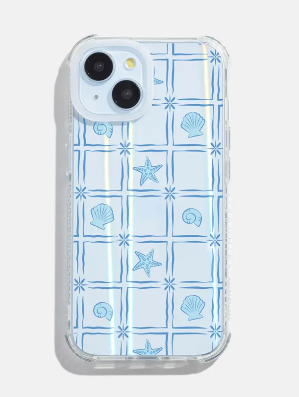 Tiled Sea Shells Shock iPhone Case sold by Skinnydip London