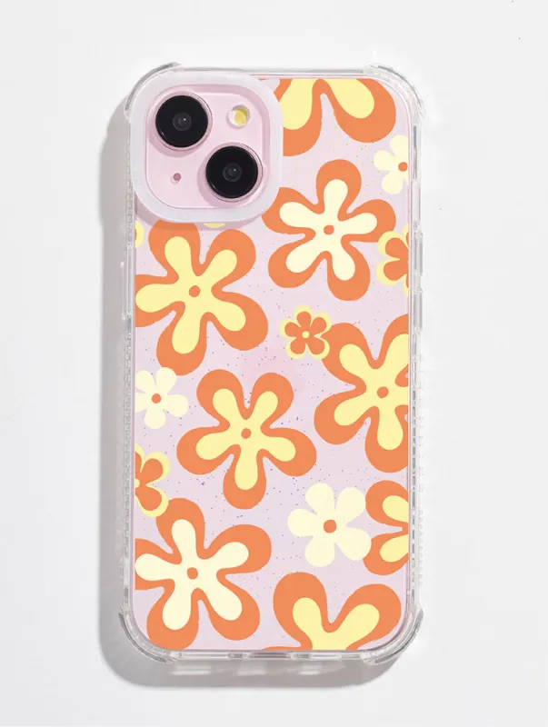 Orange Flowers Shock iPhone Case sold by Skinnydip London