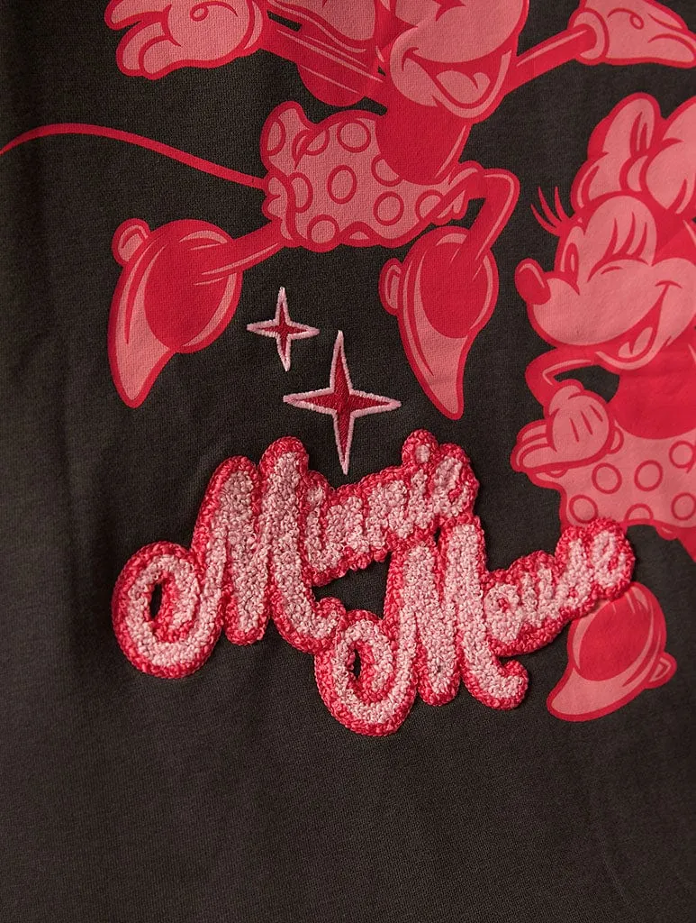 Disney Minnie Mouse Sweatshirt in Charcoal sold by Skinnydip London product image thumbnail 4