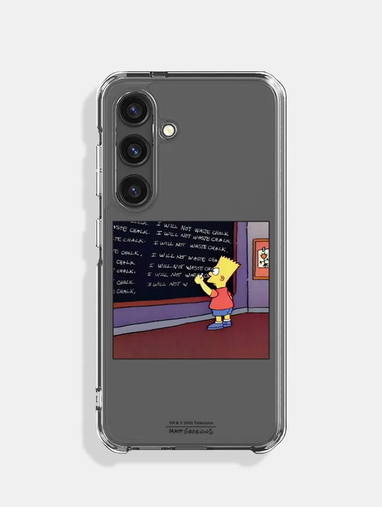 The Simpsons X Skinnydip I Will Not Waste Chalk Android Case sold by Skinnydip London