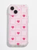 Tiled Hearts Shock iPhone Case sold by Skinnydip London