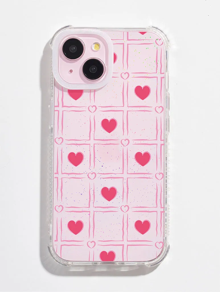 Tiled Hearts Shock iPhone Case sold by Skinnydip London