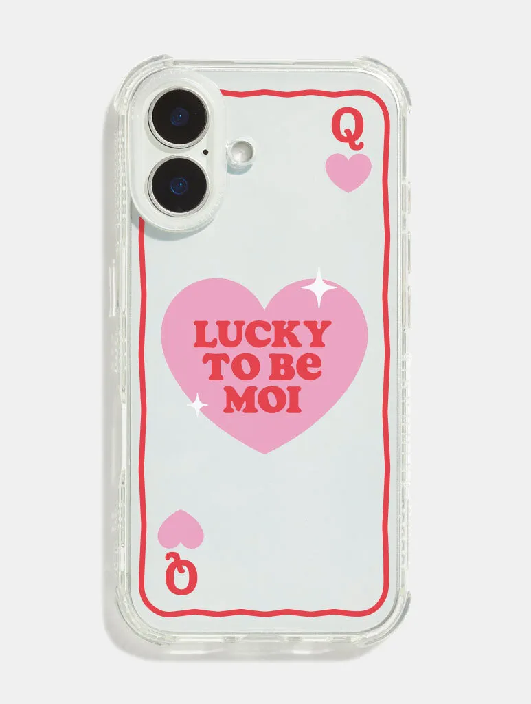 Lucky To Be Moi Shock iPhone Case sold by Skinnydip London