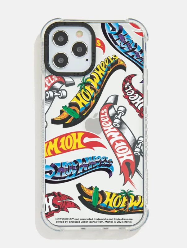 Hot Wheels Logo Repeat Shock iPhone Case sold by Skinnydip London