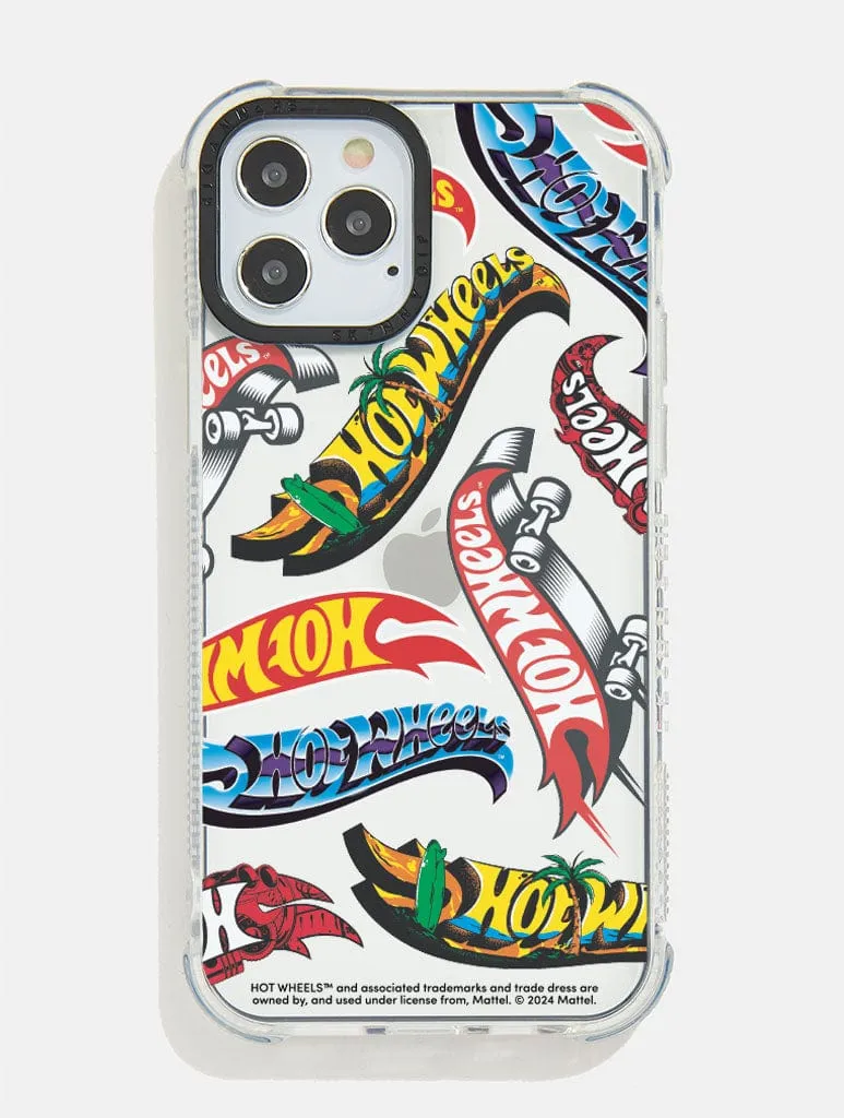 Hot Wheels Logo Repeat Shock iPhone Case sold by Skinnydip London